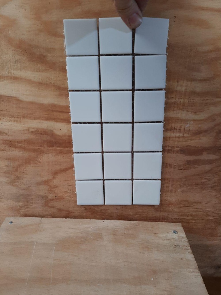 lot 1m²Mozaïque blanche