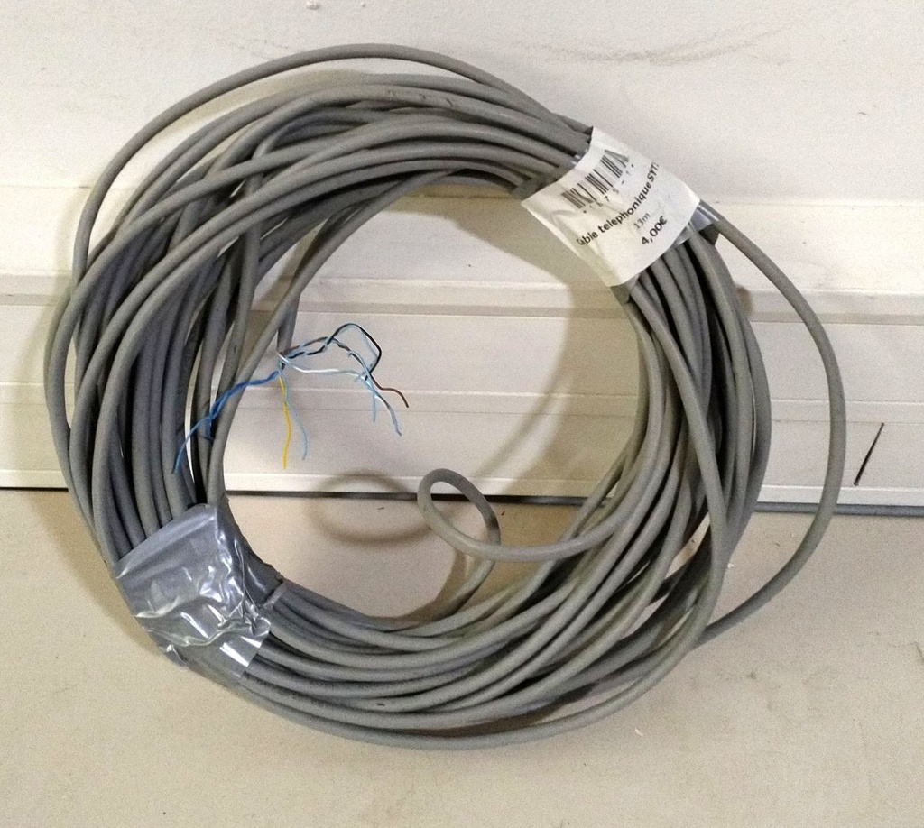Cable telephonique SYT1 5 paires AWG24 GRIS 