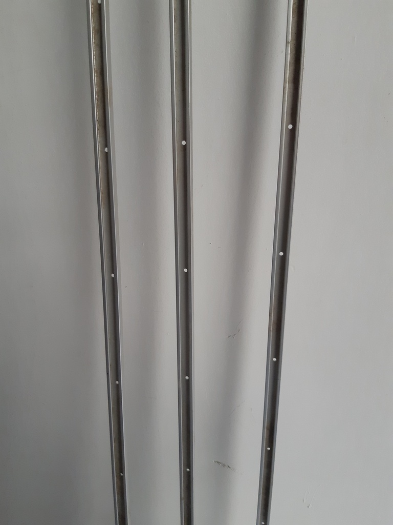 Lot de 3 profilés alu