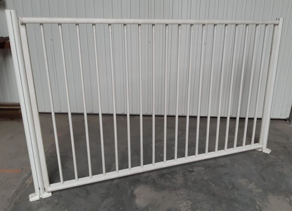 Clôture de piscine aluminium blanc