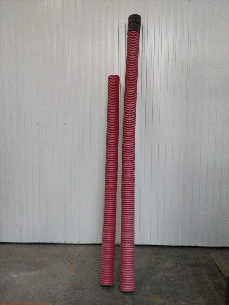 fourreau annelé rouge