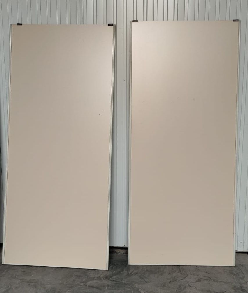 lot de 2 portes de placard avec rail