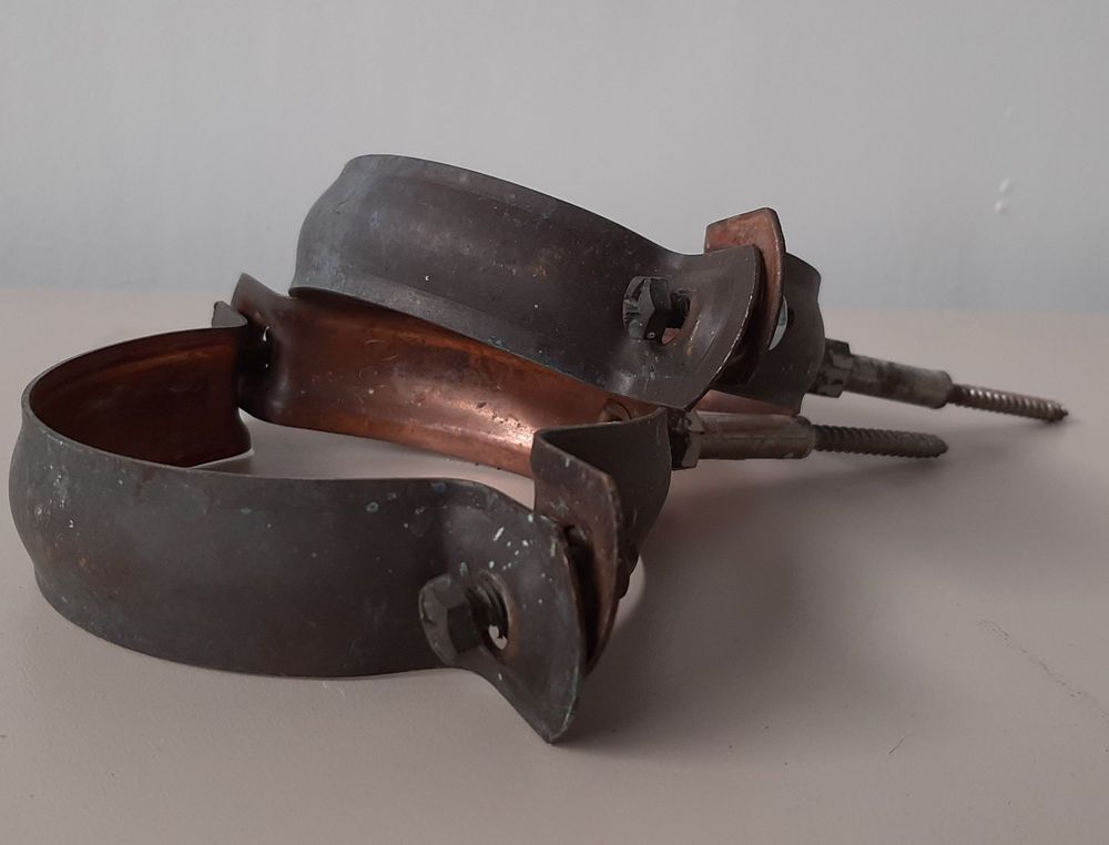 Collier de serrage descente de toit - cuivre