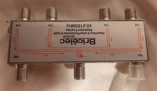 [240110APV036] Répartiteur câble TV analogique 6 voies