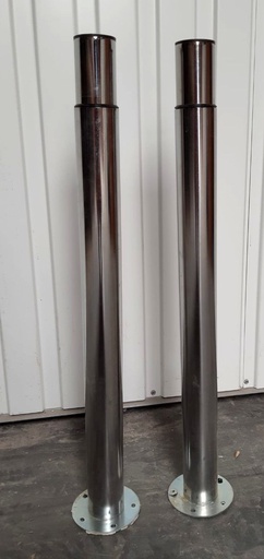 [260515PAR003] Lot de 2 pieds métalliques de meuble réglable